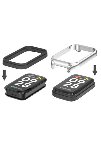 Ремешок металлический Milan для фитнес браслета Xiaomi Smart Band 9 Active - Silver MiJobs (332994333)