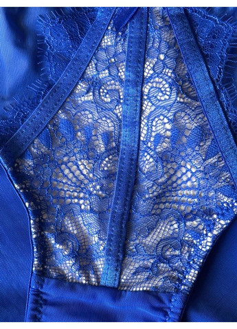 Синий комплект бюстгальтер с трусиками слипы 2359 синий Weiyesi