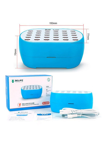 Зарядний пристрій RL-304M / 2.4A / 30 USB / 160W Relife (322568151)