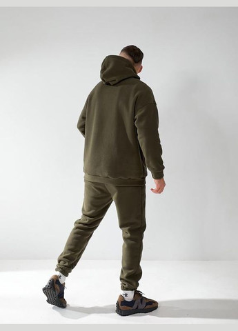 Оливковый (хаки) очень теплый костюм No Brand