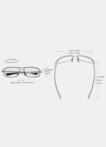 Мужские поляризационные солнцезащитные очки N7128 Silver Gray KINGSEVEN (303110883)