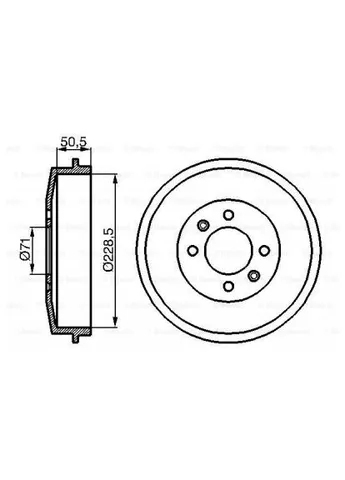 Гальмівний барабан Bosch 0 986 477 060 (400375129)
