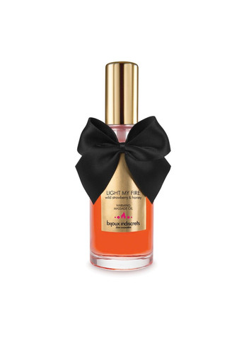 Розігрівальна олія Light my Fire Wild Strawberry&Honey для тіла та інтимного масажу Bijoux Indiscrets (298748557)