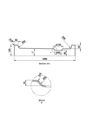 Душовий піддон D202R напівкруглий, 100х100х15 Dusel (317287081)