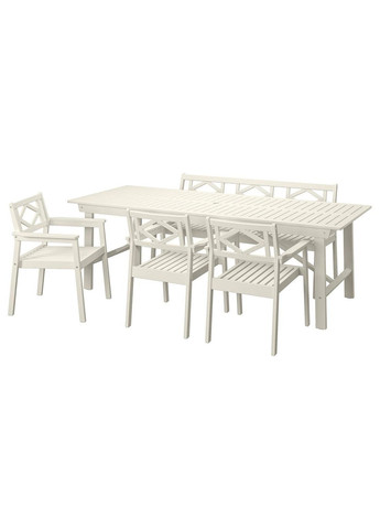 Стіл + 3 стільці з підлокітниками + лава ІКЕА BONDHOLMEN (s29549683) IKEA (293814844)