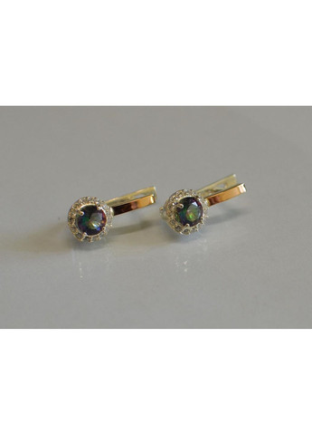 Срібні сережки з золотими накладками Silver Style (366813478)