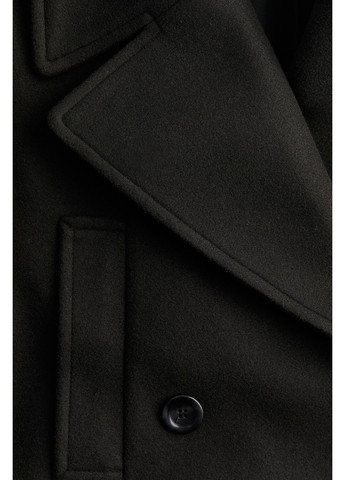 Черное демисезонное Пальто свободного кроя H&M