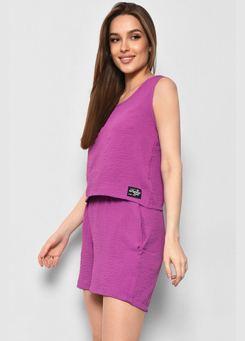 Костюм жіночий літній фіолетового кольору Let's Shop (289719214)
