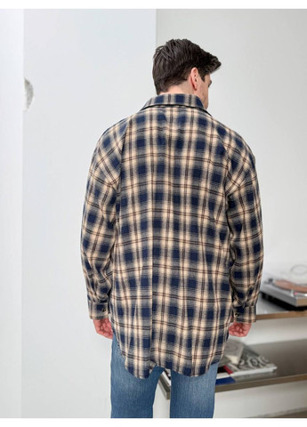 Светло-бежевая повседневный рубашка в клетку Україна