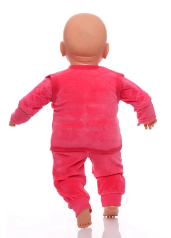 Розовый зимний костюм с собачкой см (30057) BABYKROHA