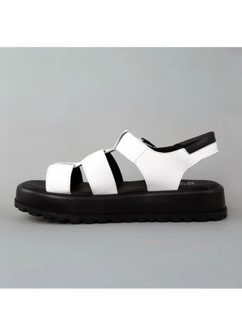 Сандалі жіночі шкіряні білі літні класичні Seli No Brand (395644064)