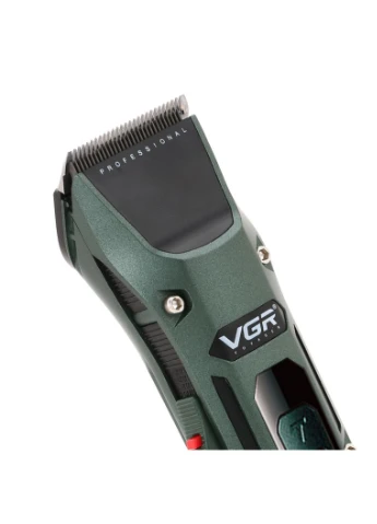 Беспроводная машинка для стрижки волос с дисплеем и USB + 4 насадки, VGR V-696 / Аккумуляторная машинка для стрижки No Brand (395825889)
