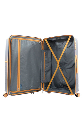 Чемодан большой L полипропилен серый 78x52x31(+5)см/131л/4.7кг/Snowbal Snowball (324801786)