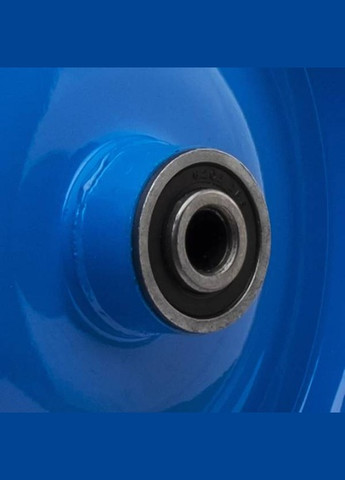 Колесо поліуретанове 4,0х8 + вісь 12 мм Синій диск 109765 (20013) BLUETOOLS (262299196)