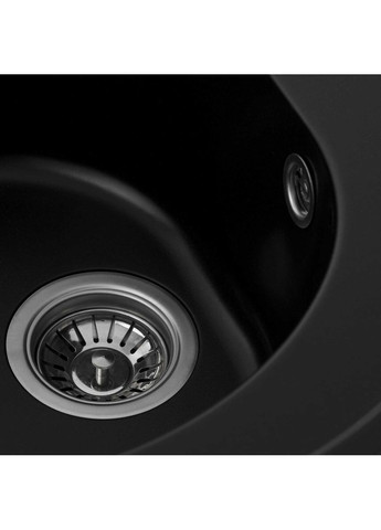 Гранитная мойка для кухни 510 LUNA матовая Черная Valeso (336932444)