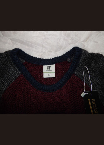 Комбинированный зимний свитер мужской р.50 045sm (только в указанном размере, только 1 шт.) DeFacto