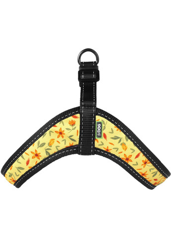 Шлея Comfort охват грудной клетки 36-42 см S Flowers yellow (2100102863010) Hi Dog (320760730)