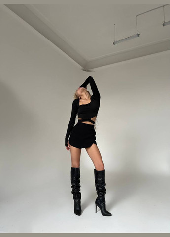 Кроп-топ женский с длинным рукавом No Brand (316039013)