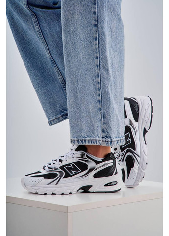 КРОСІВКИ ЖІНОЧІ NEW BALANCE 530 WHITE BLACK V2 PREMIUM НЬЮ БЕЛАНС 530 No Brand чорні демісезони (367174776)
