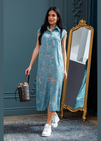 Голубое деловое, кэжуал, праздничный платье ри мары эвия ск 0323 RiMari