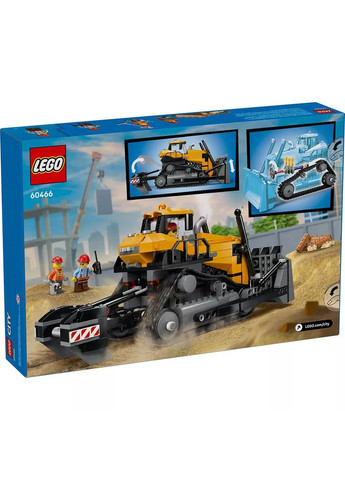 Конструктор City Жовтий бульдозер (60466) Lego (369674601)