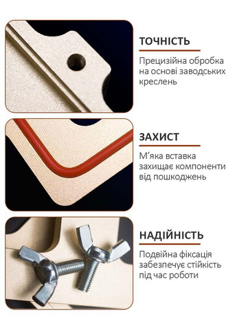 Комплект форм для склеивания рамки с дисплеем /алюминий/ для iPhone 15 Pro MaYuan (331155907)