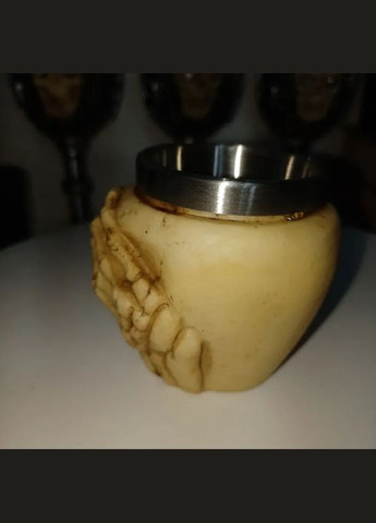 Стакан рюмка готическая каменная скелет ничего не вижу хоррор+подарок No Brand (342384819)