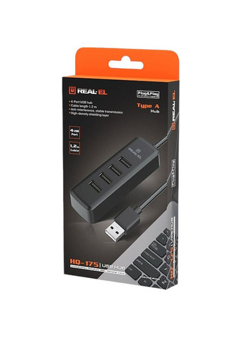 USB концентратор REALEL HQ-175 (EL123110008) Real-El (307084642)