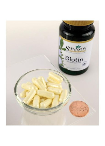 Біотин для зростання і зміцнення волосся, Biotin,, 5 мг, 100 капсул Swanson (366733842)