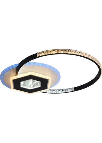 Люстра світлодіодна акрілова C7071/500 WH+BK (RGB) 80W+8W Sirius (269792867)