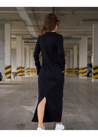 Чорна повсякденний сукня issa pus 14840 чорний ISSA PLUS