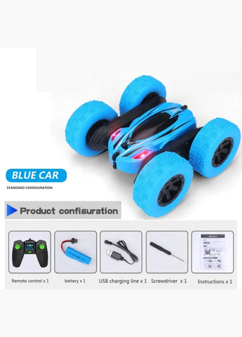 Трюкова машинка перевертень на радіокеруванні Rapidly stunt Car Синій No Brand (342369266)