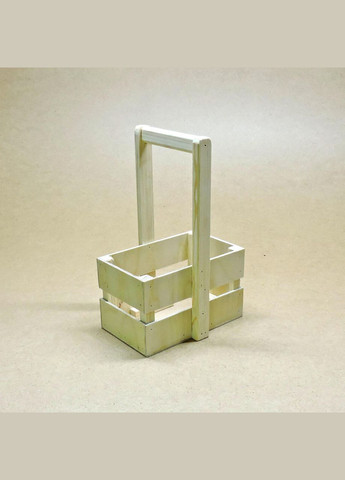 Подарочная корзинка из дерева Шелли 12х20 бланже (ПДК-0022101) No Brand (328909592)