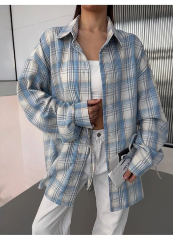 Сорочка жіноча фланелева з баскою Dress Code (386043478)