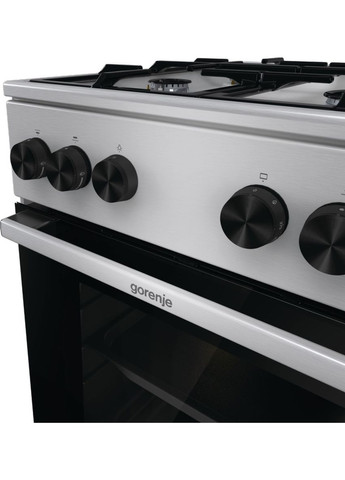 Плита GG5A11XF газова, 70л, 50x60см, чавун, нерж Gorenje (361965905)