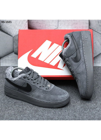 КРОССОВКИ ЖЕНСКИЕ NIKE AIR FORCE 1 07 MID LV8 GRAY НАЙК АИР ФОРС 1 ПРЕМИУМ No Brand серые демисезоны (367175442)