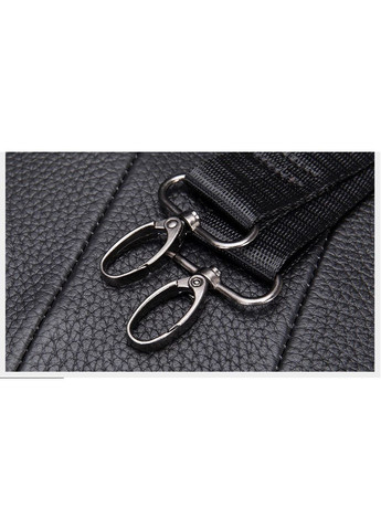 Чоловічий месенджер з натуральної шкіри для документів з безліччю кишень чорний (sku_20345) No Brand (328922709)