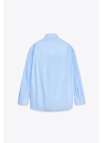 Поплінова сорочка оверсайз Zara (354816877)