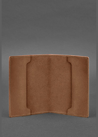 Кожаная обложка для военного билета офицера запаса 8.0 светло-коричневая (A-027682) BlankNote (329186799)