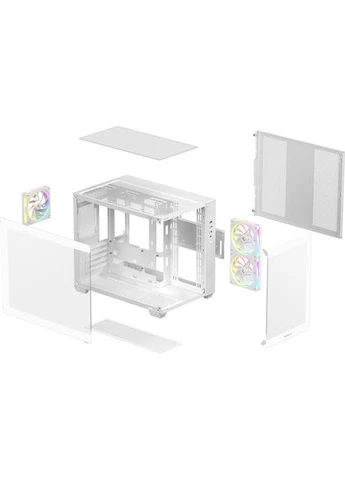 Корпус CG330 3F White (R-CG330-WHNGM3-G) DeepCool (384470151)