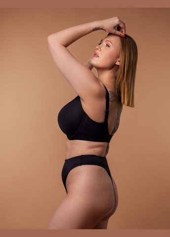 Чорний бюстгальтер slz24201248 чорний Brabrabra з кісточками