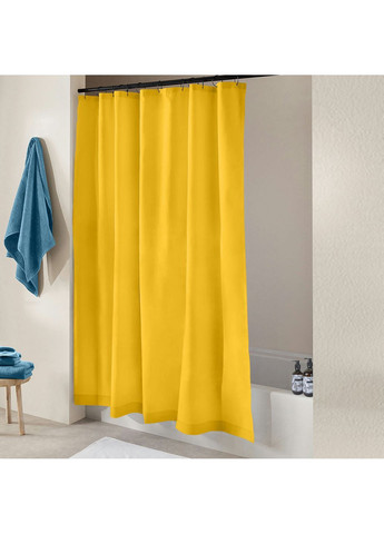 Шторка для душа и ванной SUMMER с кольцами 180х200 см Желтый Cosas (372990970)