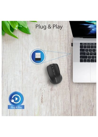 Мышка (clix-8.black) Promate Clix-8 Wireless Black (366660053)