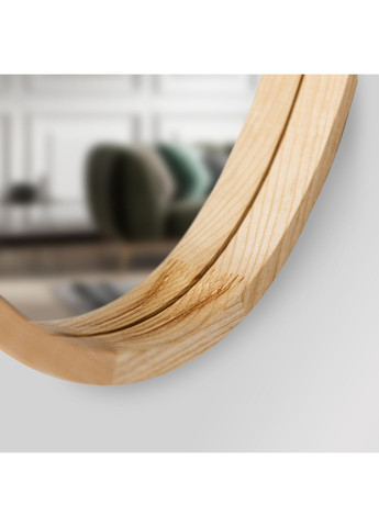 Зеркало овальное деревянное Evolution Natural Light Ясень 600, 800 Luxury Wood Freedom (369547074)