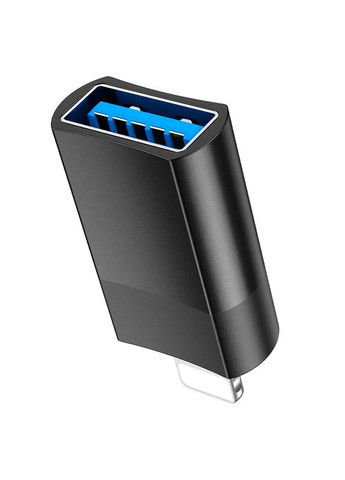 Адаптер UA17 Lightning Male to USB female USB2.0 adapter Black Hoco (297453499)