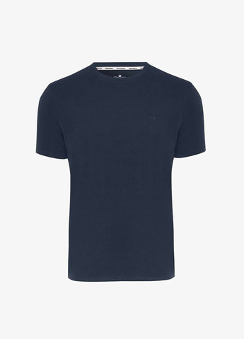 Темно-синя футболка з бавовни Threadbare