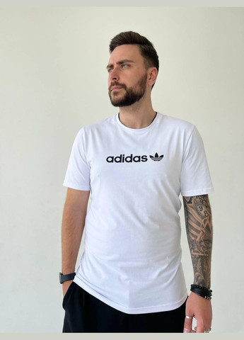 Белая легкая футболка с лого с коротким рукавом Vakko