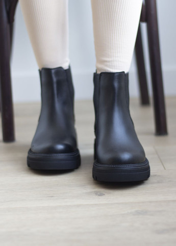 Зимние ботинки женские зимние из натуральной кожи челси Zlett