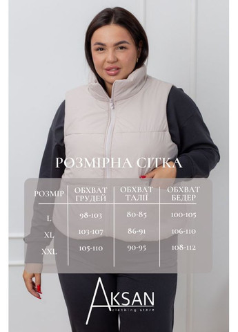 Жилетка жіноча тепла демісезонна на плащівці з кишенями 23.1951 48( ) AKSAN (300695279)