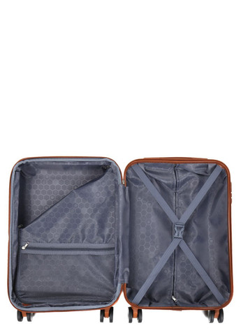 Валіза маленька S ABS-пластик Worldline 629 56×36×22см 38л Біла AIRTEX (297643527)